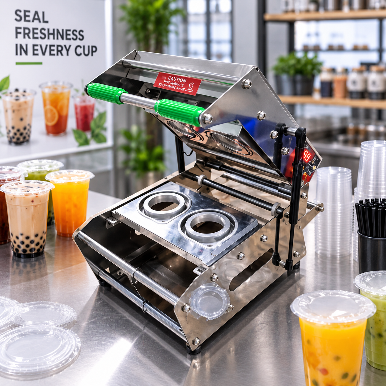Cup & Glass Sealing Machine